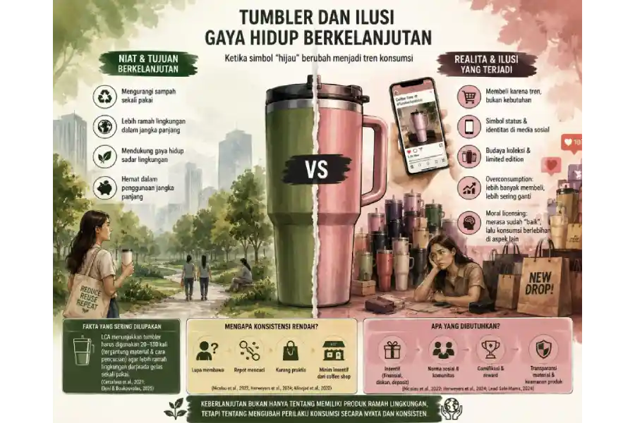 Tumbler dan Ilusi Gaya Hidup Berkelanjutan